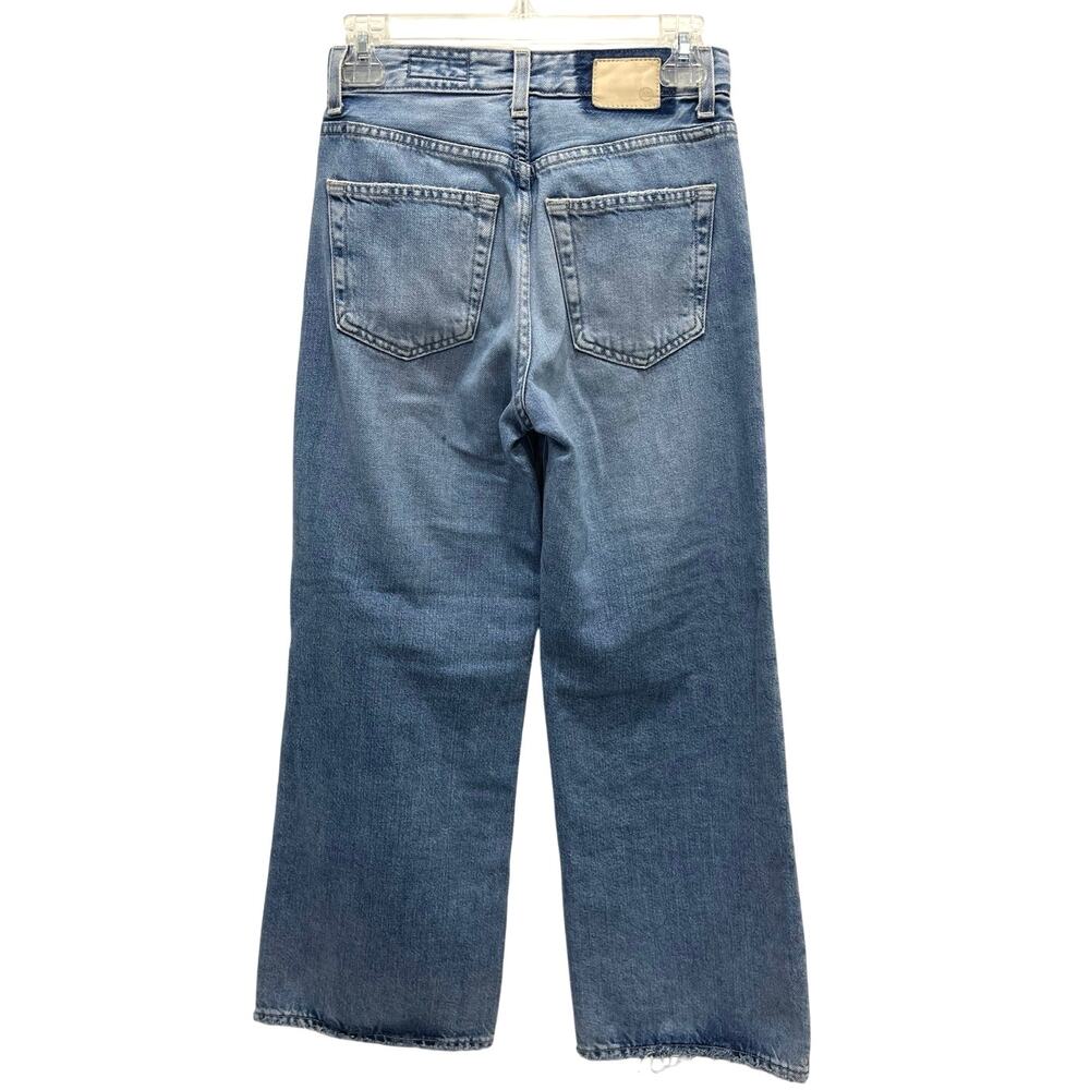 AG Adriano Goldschmied Saige Wide Leg Crop Size 24 High Rise Light Blue Wash 26" - Picture 3 of 15